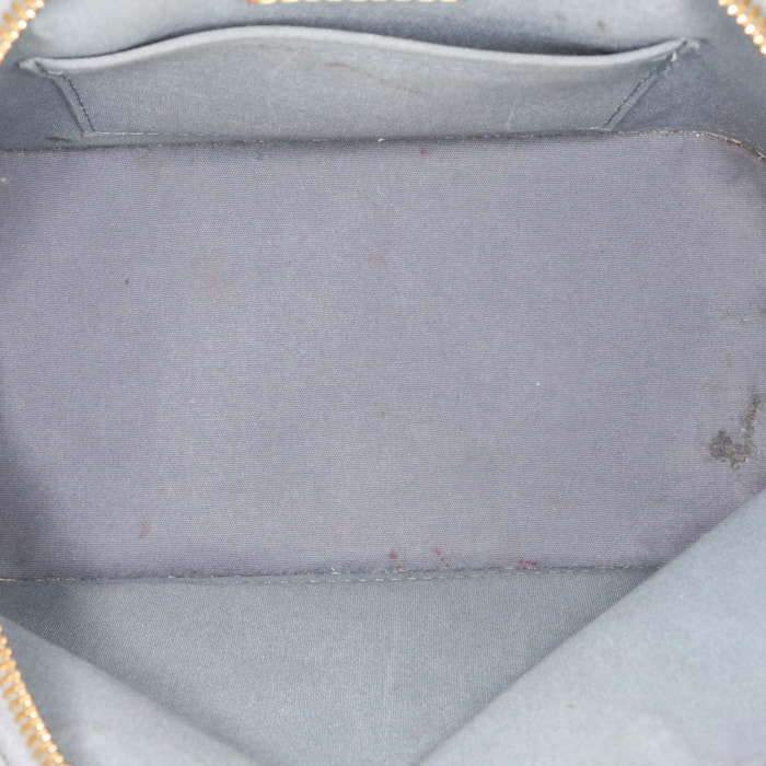 Louis Vuitton Alma BB handbag in green monogram patent leather - Detail D3