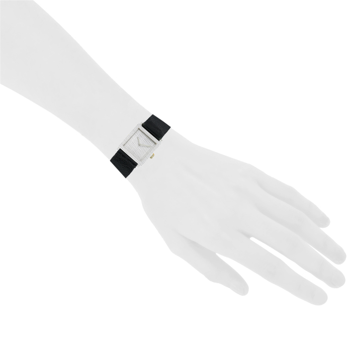 Boucheron Carrée watch in white gold Circa 1970 - Detail D1