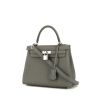 Hermès  Kelly 25 cm handbag  in Meyer grey togo leather - 00pp thumbnail