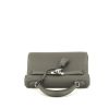 Hermès  Kelly 25 cm handbag  in Meyer grey togo leather - 360 Front thumbnail