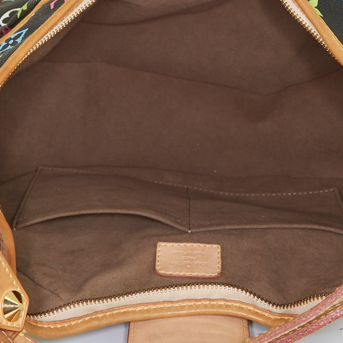 Louis Vuitton  Chrissie handbag  in multicolor monogram canvas  and natural leather - Detail D2