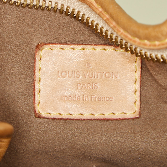 Bolso de mano Louis Vuitton  Chrissie en lona Monogram multicolor y cuero natural - Detail D3
