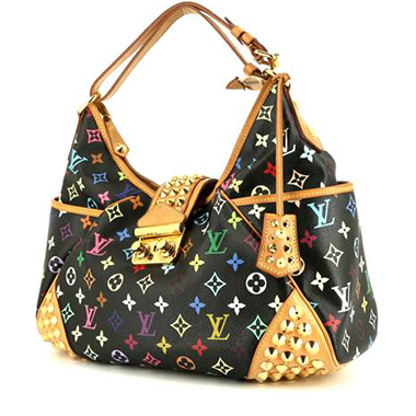 Louis Vuitton  Chrissie handbag  in multicolor monogram canvas  and natural leather