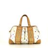 Bolso de mano Louis Vuitton Courtney en lona Monogram multicolor y cuero natural - 360 thumbnail