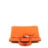 Hermes Birkin 30 cm handbag in orange ostrich leather - 360 Front thumbnail