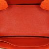 Hermes Birkin 30 cm handbag in orange ostrich leather - Detail D2 thumbnail