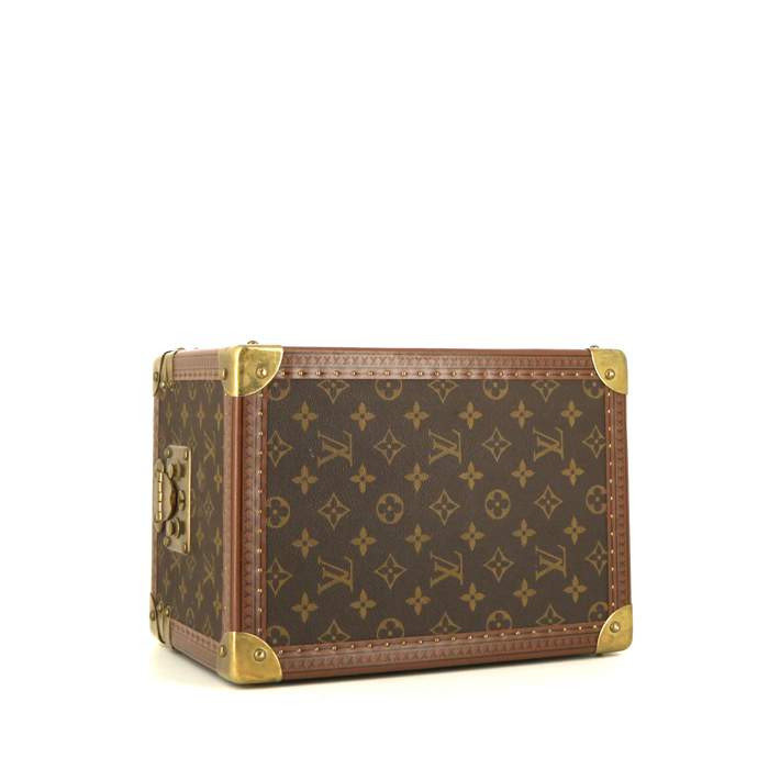 Louis Vuitton Vanity in brown monogram canvas and natural leather - Detail D4