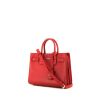 Saint Laurent Sac de jour Nano handbag in red grained leather - 00pp thumbnail