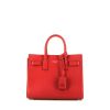 Saint Laurent Sac de jour Nano handbag in red grained leather - 360 thumbnail
