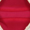 Louis Vuitton  Pochette accessoires pouch  in azur damier canvas  and pink leather - Detail D2 thumbnail