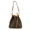Louis Vuitton petit Noé shopping bag in brown monogram canvas and natural leather - 360 thumbnail