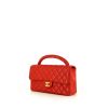 Bolso de mano Chanel Vintage en cuero acolchado rojo - 00pp thumbnail
