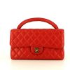 Sac à main Bag Chanel Vintage en cuir matelassé rouge - 360 thumbnail