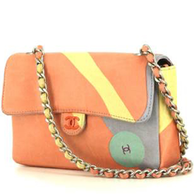 Bolso bandolera Chanel  Timeless en lona multicolor