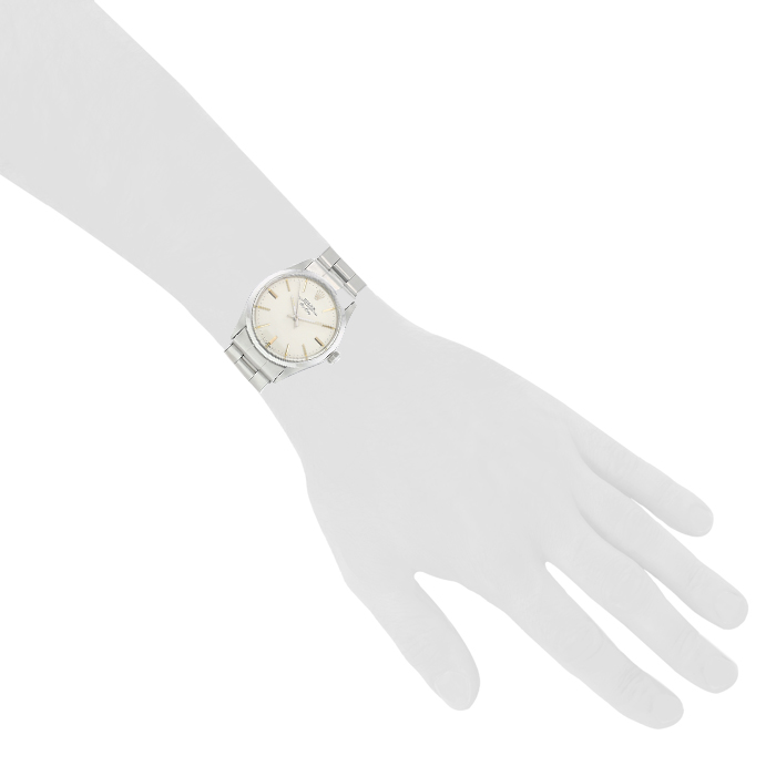 Montre Rolex Air King en acier Ref :  5500 Vers  1969 - Detail D1