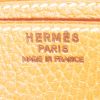 Porta-documentos Hermès Sac à dépêches en vaca bermeja color oro - Detail D3 thumbnail