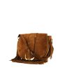 Celine Camarat shoulder bag in brown suede - 00pp thumbnail
