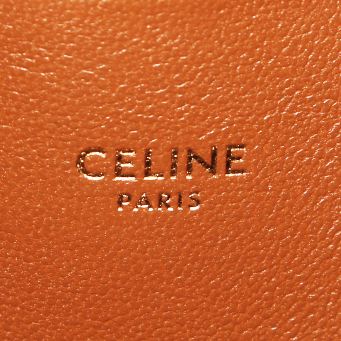 Sac bandoulière Celine Camarat en daim marron - Detail D3