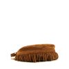 Celine Camarat shoulder bag in brown suede - Detail D4 thumbnail