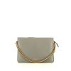 Givenchy Cross3 shoulder bag in grey leather and pink suede - 360 thumbnail