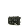 Bottega Veneta Padded shoulder bag in black intrecciato leather - 00pp thumbnail
