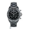 Montre Chanel J12 Chronographe en céramique noire et acier Ref :  HO940 Vers  2020 - 360 thumbnail