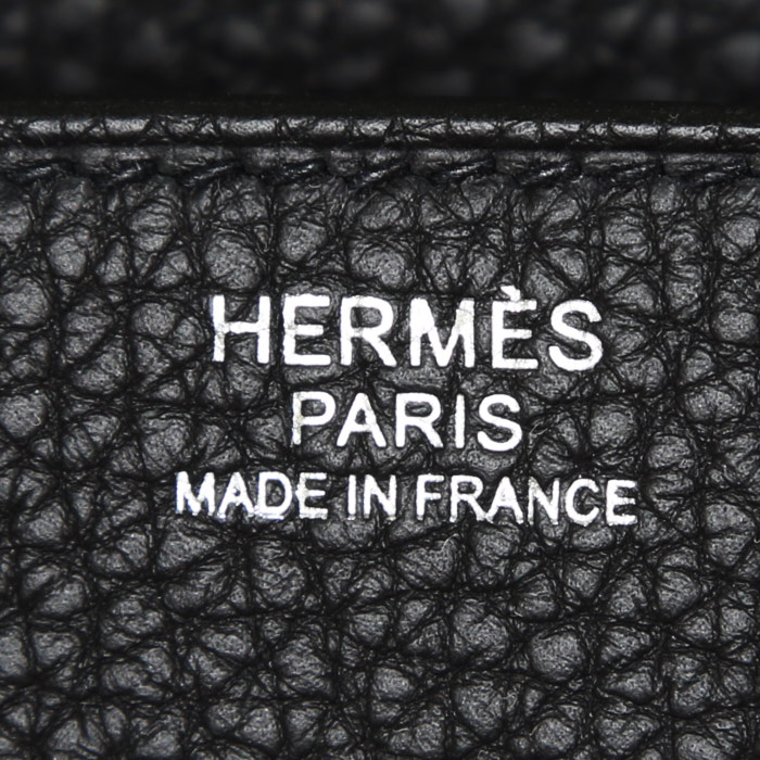 Borsa Hermes Birkin 30 cm in pelle togo nera - Detail D3