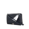 Chanel Boy shoulder bag in navy blue patent leather - 00pp thumbnail