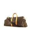 Borsa a tracolla Louis Vuitton Sac de Gym in tela monogram marrone e pelle naturale - 00pp thumbnail