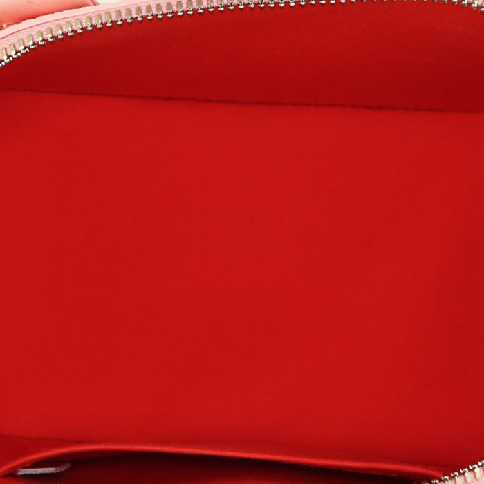 Borsa a tracolla Louis Vuitton  Alma Editions Limitées mini  in pelle verniciata bicolore rosa e rossa - Detail D3
