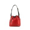 Louis Vuitton  Petit Noé shopping bag  in red epi leather  and black leather - 00pp thumbnail