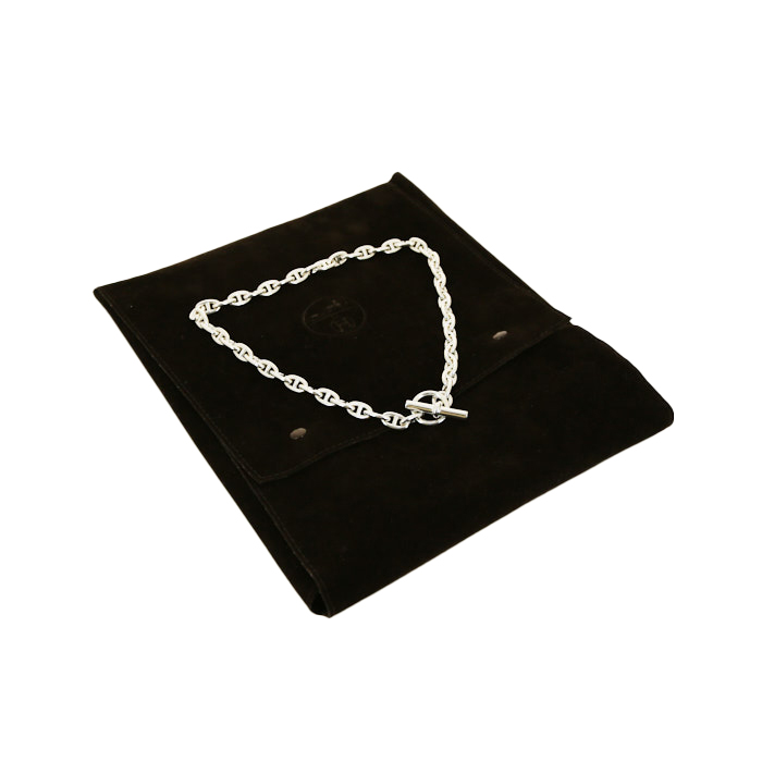 Collana Hermes Chaine d'Ancre modello piccolo in argento - Detail D2