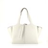 Céline Tri-Fold handbag in white grained leather - 360 thumbnail
