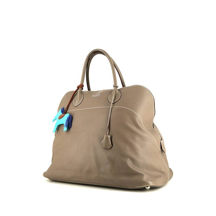 Hermes Bolide - Travel Bag travel bag in grey Swift leather - 00pp