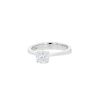 Vintage solitaire ring in white gold and diamond  (1 carat) - 00pp thumbnail
