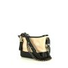 Chanel Gabrielle  small model shoulder bag in beige quilted leather and black smooth leather - 00pp thumbnail
