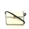 Valentino Rockstud shoulder bag in black and white leather - 360 thumbnail