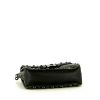 Valentino Rockstud shoulder bag in black grained leather - Detail D4 thumbnail