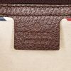 Gucci Suprême GG shopping bag in beige monogram canvas and brown leather - Detail D4 thumbnail