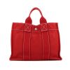 Sac cabas Hermes Toto Bag - Shop Bag en toile rouge - 360 thumbnail
