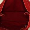 Sac cabas Hermes Toto Bag - Shop Bag en toile rouge - Detail D2 thumbnail