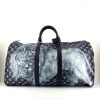 Louis Vuitton Keepall 55 cm travel bag Chapman Brothers in navy blue and white monogram canvas and navy blue leather - 360 thumbnail