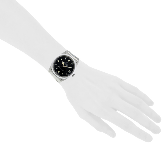 Montre Rolex Explorer en acier Ref :  1016 Vers  1980 - Detail D1