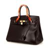 Hermes Birkin 35 cm handbag in brown box leather - 00pp thumbnail