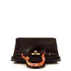 Hermes Birkin 35 cm handbag in brown box leather - 360 Front thumbnail