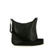 Hermes Evelyne shoulder bag in black leather taurillon clémence - 360 thumbnail