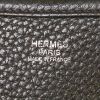 Hermes Evelyne shoulder bag in black leather taurillon clémence - Detail D3 thumbnail