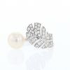 Bague Chanel acolchado Plume de Chanel acolchado en or blanc,  diamants et perle - 360 thumbnail
