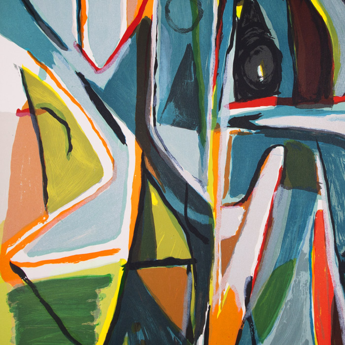 Bram van Velde, Untitled, lithograph in colors on paper, monogramed and numbered, of 1979 - Detail D1