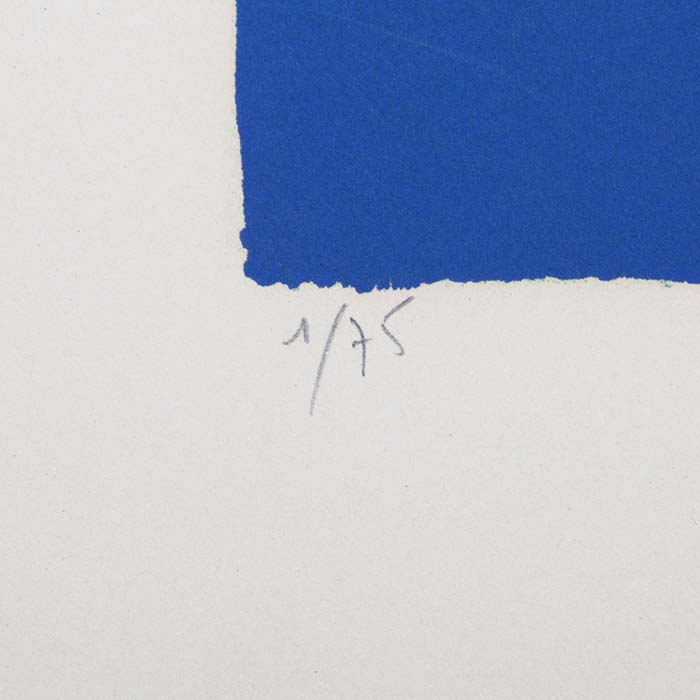 Sonia Delaunay, "Hippocampus", lithograph in colors on paper, signed, numbered and dated, of 1971 - Detail D2